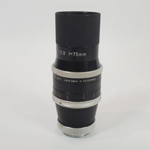 Load image into Gallery viewer, Kern-Paillard Yvar 75mm f/2.8 Cine Lens in C-Mount w/ Hard Case