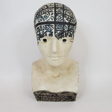 Load image into Gallery viewer, Antique Phrenological Head Phrenology Bust Fowler's Improved Ceramic 9-1/2"