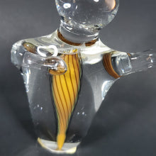 Load image into Gallery viewer, Schmidt Rhea Mini Handblown Glass Paperweight "Heartfelt" Gold #1