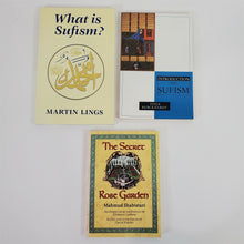 Load image into Gallery viewer, Lot of 3 Sufi Books: Secret Rose Garden; Intro to Sufism; What is Sufism