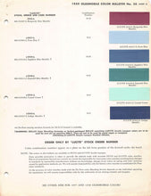 Load image into Gallery viewer, 57 59 OLDSMOBILE Original Paint Chips Color Codes Samples 5 Pages DUPONT