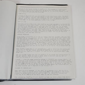 Vintage TRS-80 Model 4 Fast Plus II Version 2.0 Documentation Dot Matrix Printed