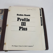 Load image into Gallery viewer, Vintage Original TRS-80 Profile III Plus Software &amp; Manual 26-1592
