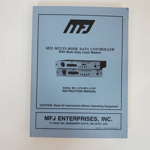 VTG Orig 1990 MFJ-1278 Multicom Advanced Multi-Mode Data Controller Inst Manual