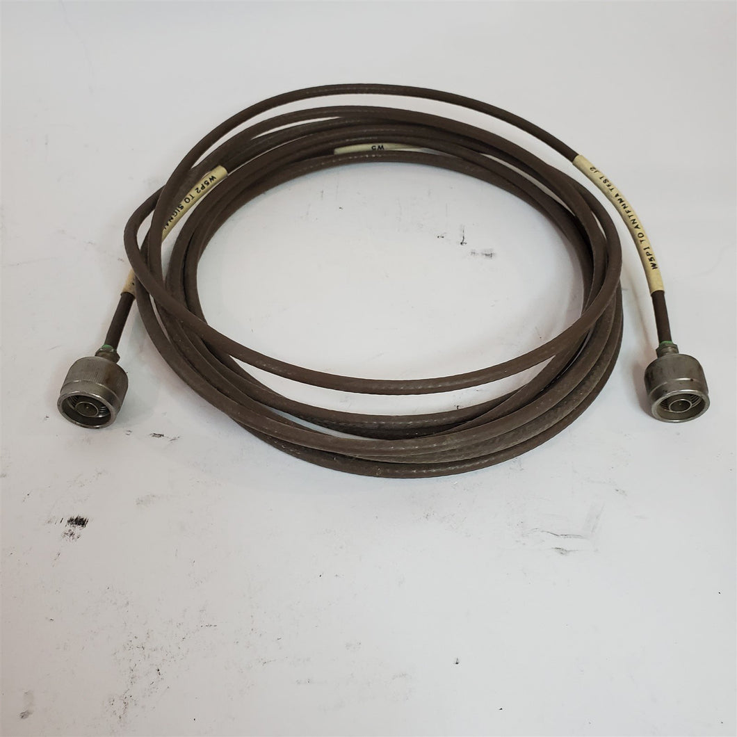 Aircraft RF Cable Male N-Type ends 312 inches long 54000-40009-1 Mil-Std