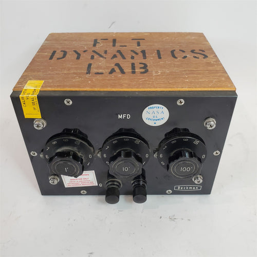 VTG Decade Capacitor from NASA Beckman DK-2A Spectrophotometer .001-1.11 MFD?