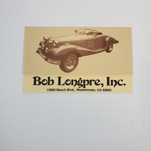 Vintage Centaur Roadster Pamphlet & Bob Longpre Business Pamphlet