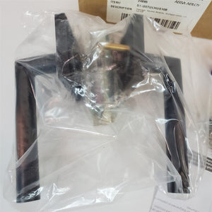 EMTEK Passage Set Stuttgart Door Lever LH Square Rosette 5110STULHUS10B