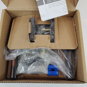 EMTEK Passage Set Stuttgart Door Lever LH Square Rosette 5110STULHUS10B