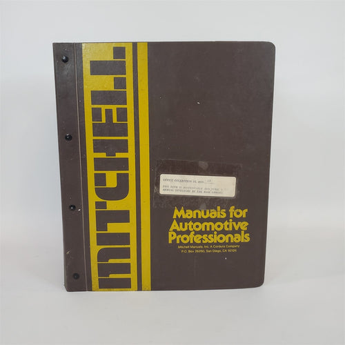 Mitchell 1978-1982 TRANSMISSION SERVICE & REPAIR DOMESTIC CARS Vol. II