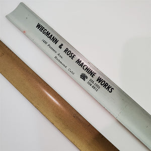 Vintage Lot of 4 Metal Rolled Rulers with Advertising