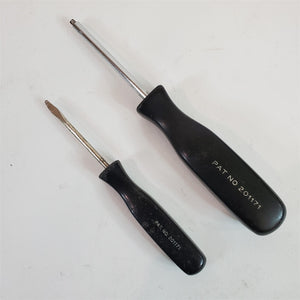 VTG 2 Snap-On Black Handle Driver S-8698 7/64" Square & SPP-46 Flat Screwdriver