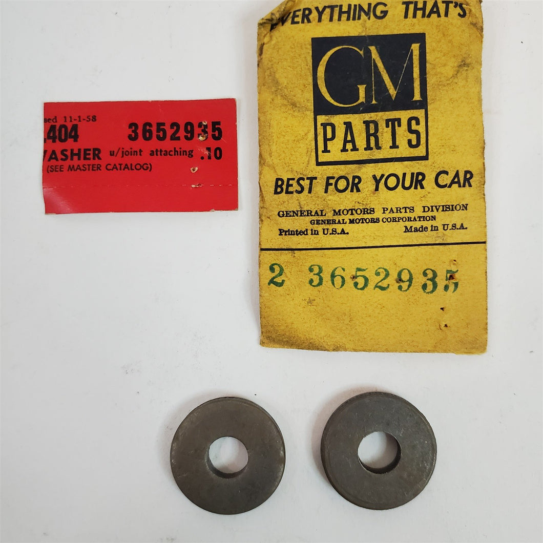 40-51 Chevy Fleetline 150 210 Bel Air U-Joint Washer LOT of 2 GM 3652935 NOS