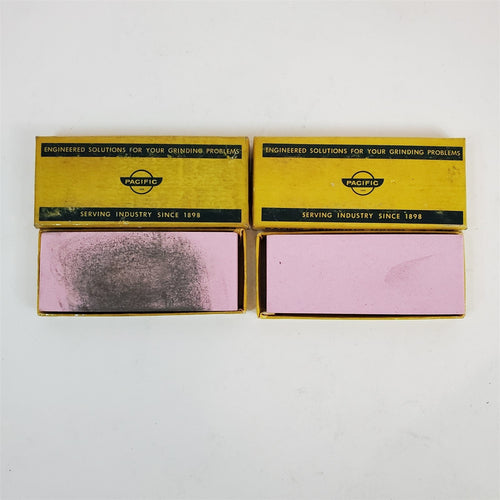 Lot of 2 Grinding Stones Pink & Grey layered grains Pacific in Original boxes.
