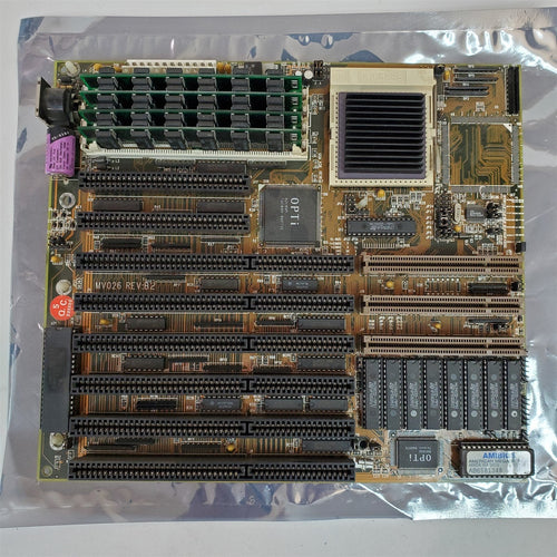 Rare VTG WinTech MV026 486VL3 Motherboard w/ IBM 95G1431 ST486DX-40 16MB Memory