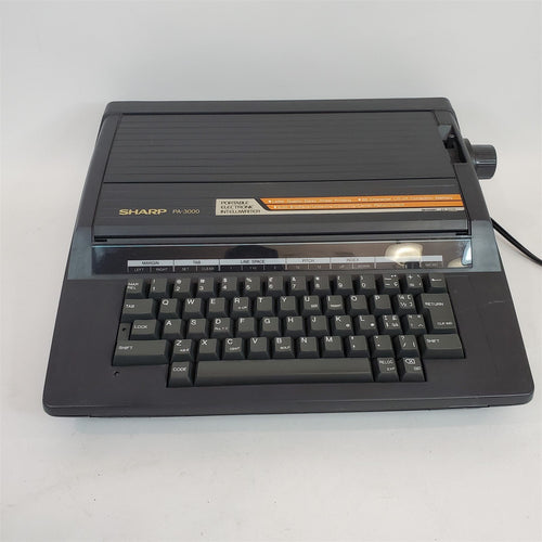 Vintage Sharp PA-3000 Portable Electronic Daisywheel Typewriter Intelliwriter