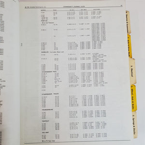 1966 Hollander Interchange SERVICE Manual Car Auto Truck Parts