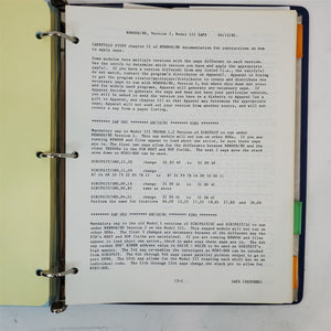 Vintage Original Apparat NEWDOS/80 Operation Manual & Software TRS-80 Model III