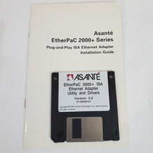 Load image into Gallery viewer, VTG 1997 Asante Etherpac 10Mbps Ethernet Network ISA Card 2000+TC 10T &amp; BNC NOS