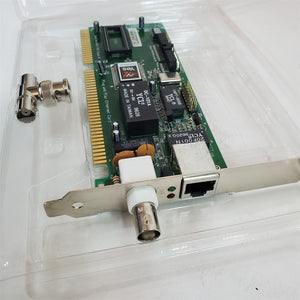 VTG 1997 Asante Etherpac 10Mbps Ethernet Network ISA Card 2000+TC 10T & BNC NOS