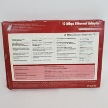 Load image into Gallery viewer, VTG 1997 Asante Etherpac 10Mbps Ethernet Network ISA Card 2000+TC 10T &amp; BNC NOS