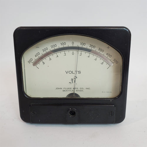 VTG John Fluke Volts 66H Meter +/-1 VDC +/-500 VDC Zero Screw Need Repair 4-1/2