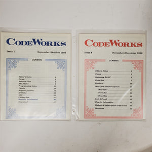 Ultra-Rare Vintage CodeWorks Magazine Complete Set 1985-1990 30 Issues
