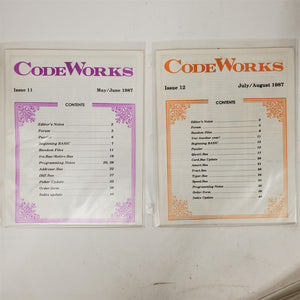 Ultra-Rare Vintage CodeWorks Magazine Complete Set 1985-1990 30 Issues