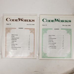 Ultra-Rare Vintage CodeWorks Magazine Complete Set 1985-1990 30 Issues