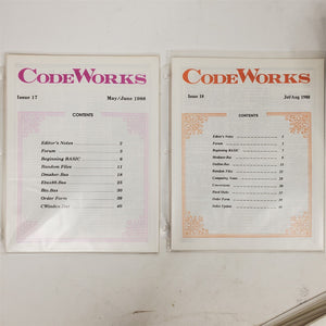 Ultra-Rare Vintage CodeWorks Magazine Complete Set 1985-1990 30 Issues