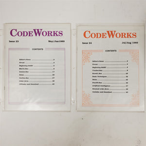 Ultra-Rare Vintage CodeWorks Magazine Complete Set 1985-1990 30 Issues