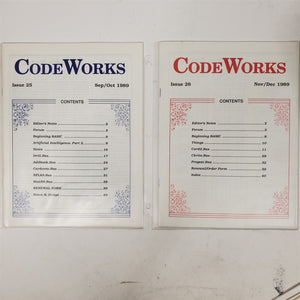 Ultra-Rare Vintage CodeWorks Magazine Complete Set 1985-1990 30 Issues