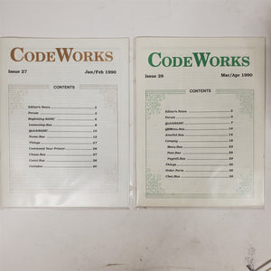 Ultra-Rare Vintage CodeWorks Magazine Complete Set 1985-1990 30 Issues