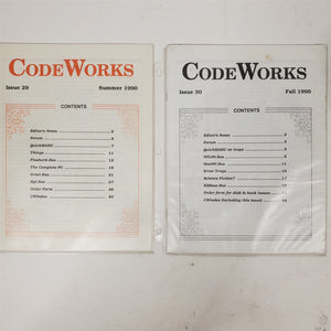 Ultra-Rare Vintage CodeWorks Magazine Complete Set 1985-1990 30 Issues