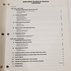 Exidy Sorcerer Computer Technical Manual by The Sorcerer of Exidy 1st Ed. 1979