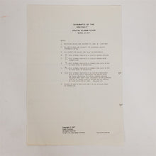 Load image into Gallery viewer, Heathkit Manual DIGITAL ALARM CLOCK GC-1107 595-2049-08
