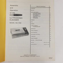 Load image into Gallery viewer, Heathkit Manual ULTRASONIC CLEANER GD-1150 595-1562-04