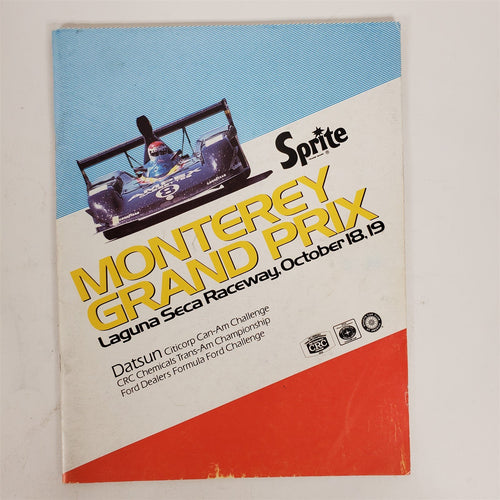 Vtg 1980 Sprite MONTEREY GRAND PRIX Official Program Laguna Seca Raceway