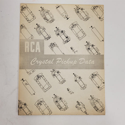 RCA Crystal Pickup Data Outline Diagrams Reference Pamphlet Turntable Cartridge