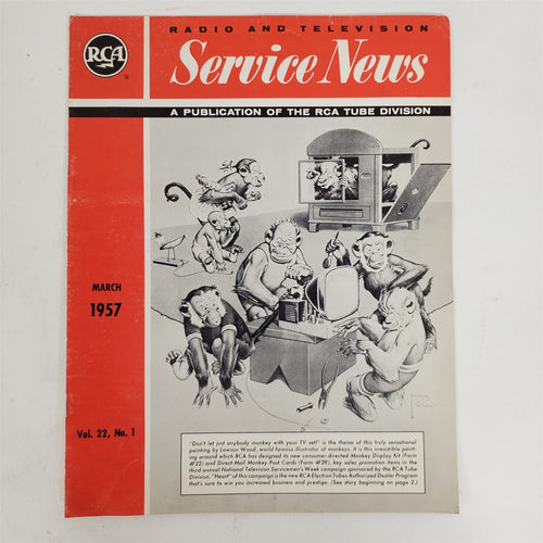 RCA Radio & Television Service News March 1957 Vol. 22, No. 1