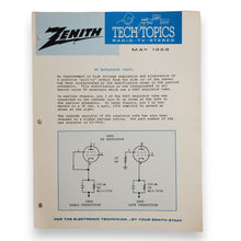 Load image into Gallery viewer, Lot of 4 Vintage ZENITH TECH TOPICS Publication Feb Mar Apr &amp; May 1968