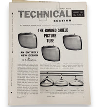 Load image into Gallery viewer, Lot of 37 Vintage Sylvania News TECHNICAL SECTION Publications 1955-1964