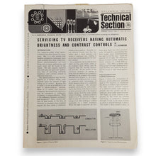 Load image into Gallery viewer, Lot of 37 Vintage Sylvania News TECHNICAL SECTION Publications 1955-1964