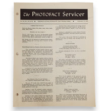 Load image into Gallery viewer, Lot of 5 THE PHOTOFACT SERVICER Booklets 11/51, 9/52, 7/54, 8/54, 9/54