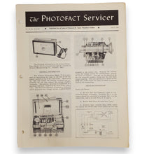 Load image into Gallery viewer, Lot of 5 THE PHOTOFACT SERVICER Booklets 11/51, 9/52, 7/54, 8/54, 9/54