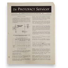 Load image into Gallery viewer, Lot of 5 THE PHOTOFACT SERVICER Booklets 11/51, 9/52, 7/54, 8/54, 9/54