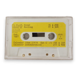 Vintage Oct. 1981 Original CLOAD Magazine Cassette Level 2 16K for TRS-80