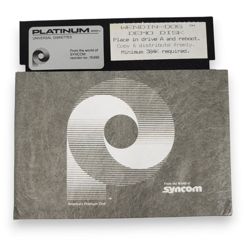 Vintage Original WENDIN-DOS Demo Disk Diskette for TRS-80
