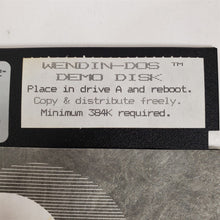 Load image into Gallery viewer, Vintage Original WENDIN-DOS Demo Disk Diskette for TRS-80