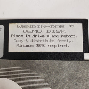 Vintage Original WENDIN-DOS Demo Disk Diskette for TRS-80